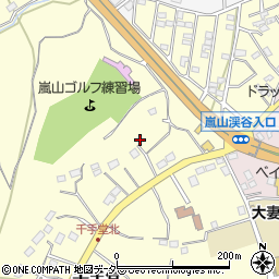 埼玉県比企郡嵐山町千手堂86-2周辺の地図