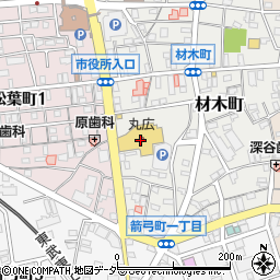 丸広百貨店東松山店周辺の地図