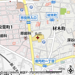 北京飯店　東松山店周辺の地図
