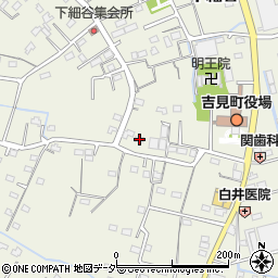 埼玉県比企郡吉見町下細谷444-1周辺の地図