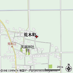 福井県福井市荒木町周辺の地図