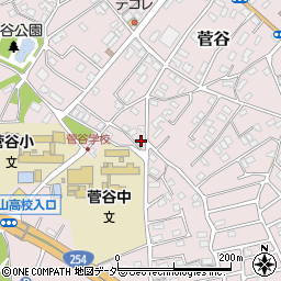 埼玉県比企郡嵐山町菅谷370-8周辺の地図