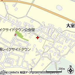 茨城県稲敷郡阿見町大室728周辺の地図