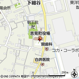 埼玉県比企郡吉見町周辺の地図