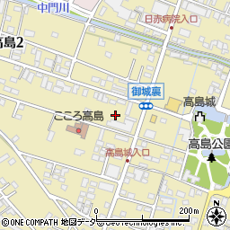 長野県諏訪市高島周辺の地図