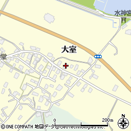 茨城県稲敷郡阿見町大室1111周辺の地図