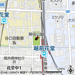 福井県福井市花堂北1丁目16周辺の地図