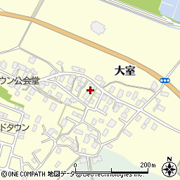 茨城県稲敷郡阿見町大室874周辺の地図