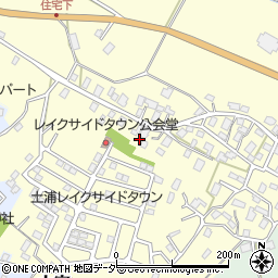 茨城県稲敷郡阿見町大室714周辺の地図