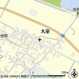 茨城県稲敷郡阿見町大室1110周辺の地図