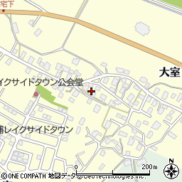 茨城県稲敷郡阿見町大室727周辺の地図