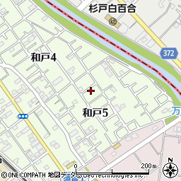 埼玉県南埼玉郡宮代町和戸5丁目4-25周辺の地図