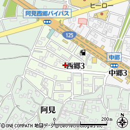 茨城県稲敷郡阿見町西郷周辺の地図