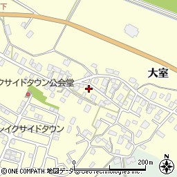 茨城県稲敷郡阿見町大室737周辺の地図