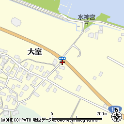 茨城県稲敷郡阿見町大室1248周辺の地図