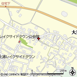茨城県稲敷郡阿見町大室884周辺の地図