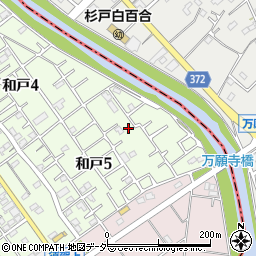 埼玉県南埼玉郡宮代町和戸5丁目6-7周辺の地図