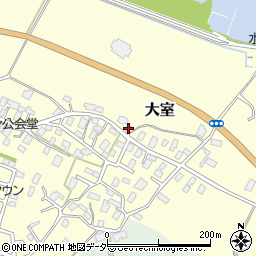 茨城県稲敷郡阿見町大室1107周辺の地図