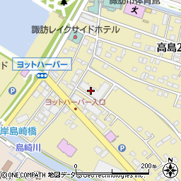 ポレスターレイクシティ諏訪弐番館周辺の地図