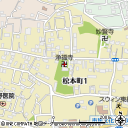 浄土真宗浄福寺周辺の地図