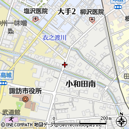 長野県諏訪市小和田南周辺の地図