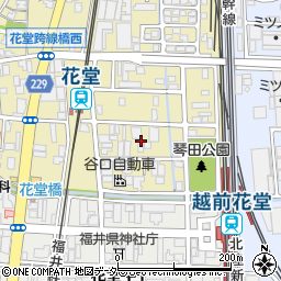 福井県福井市花堂北1丁目14周辺の地図