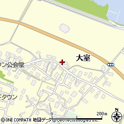 茨城県稲敷郡阿見町大室1106周辺の地図