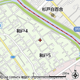 埼玉県南埼玉郡宮代町和戸5丁目4-4周辺の地図
