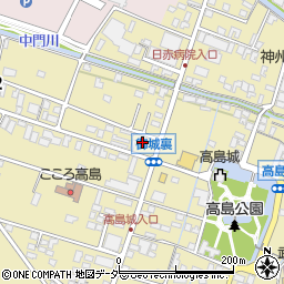 高島城食堂周辺の地図