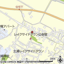 茨城県稲敷郡阿見町大室705周辺の地図