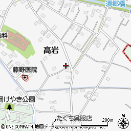埼玉県白岡市高岩1020-1周辺の地図