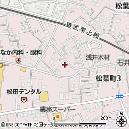 松葉町三丁目第二子供広場周辺の地図