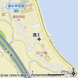 長野県岡谷市湊3丁目周辺の地図