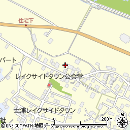 茨城県稲敷郡阿見町大室888周辺の地図