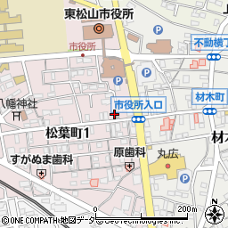 東松山松葉町郵便局 ＡＴＭ周辺の地図