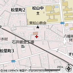 東松山ホームズセンチュリー２１周辺の地図