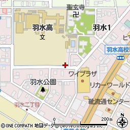 福井県福井市羽水周辺の地図