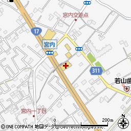 埼玉スバルカースポット北本周辺の地図