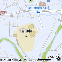 秩父市立吉田中学校　さわやか相談室周辺の地図