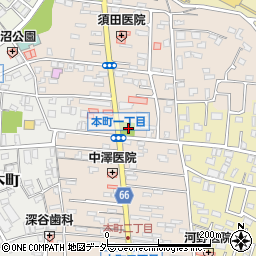 本町広場周辺の地図