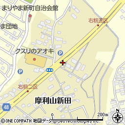 茨城県土浦市摩利山新田周辺の地図