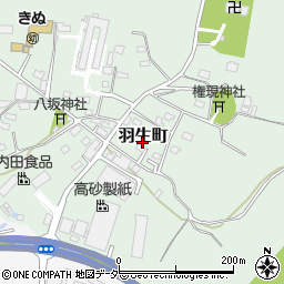 茨城県常総市羽生町705周辺の地図