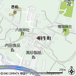 茨城県常総市羽生町698周辺の地図