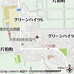 福井県福井市グリーンハイツ周辺の地図