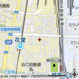 福井県福井市花堂北1丁目7周辺の地図