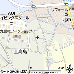 福井県勝山市上高島周辺の地図