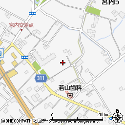 埼玉県北本市宮内周辺の地図