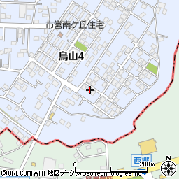 茨城県土浦市烏山4丁目1940-4周辺の地図