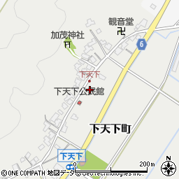 福井県福井市下天下町周辺の地図