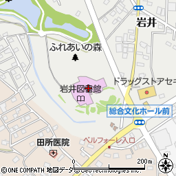 坂東市民音楽ホール（ベルフォーレ）周辺の地図